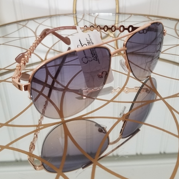 Jessica Simpson Accessories Nwt Jessica Simpson Rose Gold Aviator Sunglasses Poshmark